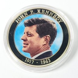 John F. Kennedy Presidents Of USA Colorized Coin