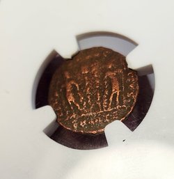 ANTIQUE Roman Empire BI Nummus  Coin AD 330-340  House Of Constantine NGC Slab Issue At Ceaser