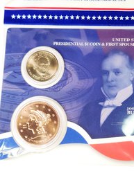 2010 James Buchanan Presidential $1 Coin And First Spouse Medal Set Sealed Original Package