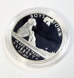 2017 Boys Town Centennial Commemorative Coin Program Silver Dollar