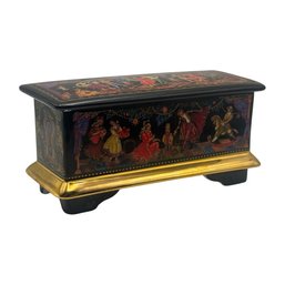 Ballet In A Box: Russian Nutcracker Porcelain Music Box With Gilded Trim