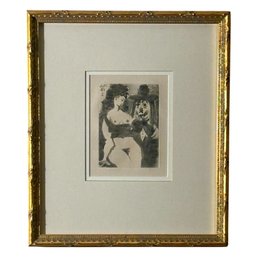 Pablo Picasso Figural Print:  Expressive Modernist Composition