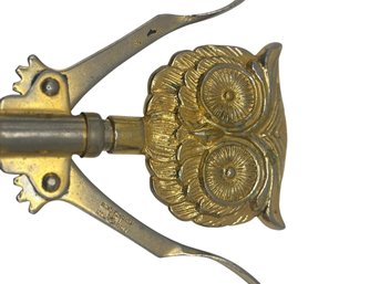Whimsical Vintage Brass Owl Corkscrew