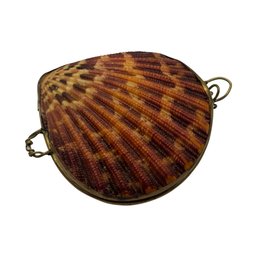 Vintage Shell Clamshell Trinket Box (3')