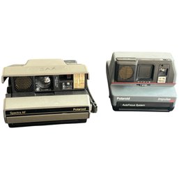 Pair Of Vintage Polaroid Instant Cameras  Spectra AF & Impulse AF