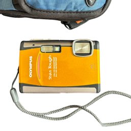 Olympus Stylus Tough 10MP Waterproof Digital Camera With Lowepro Case