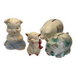 This Little Piggy Went To Market  Vintage Ceramic Piggy Bank Collection (4)