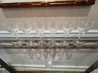 Rogaska SOHO Pattern Tulip Shaped Small Wine Stems,