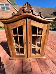 French Style Glass Front And Sides Curio Cabinet