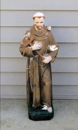 Concrete St. Francis Of Assisi Garden Statue