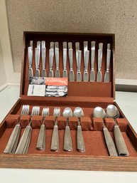 Gense Swedish Stainless Steel Flatware Service For 12 ( Missing 2 Forks), Ranka, Royal Swedish