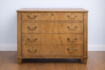 Baker Furniture Georgian Style Cherry Dresser With Brass Pulls