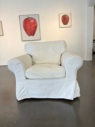 Ikea Ektorp Comfy Chair With Machine Washable Slip Cover #1
