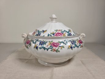 Lovely Booths 'Floradora' By Royal Dalton Covered Serving Dish - The Majestic Collection