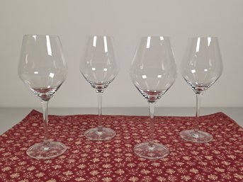 Elegant Mikasa Crystal Wine Glasses - Set Of 4