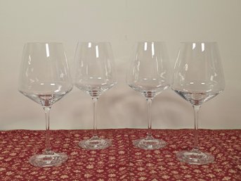 Elegant Crystal Wine Glasses - Set Of 4