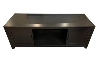 Ebonized TV Console Cabinet