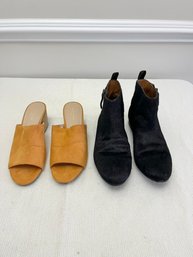 Ann Taylor Orange Slip On's & Gap Flat Booties Size 8