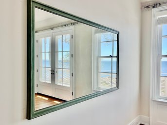 A 63 X 35 - Wood Framed Mirror - Room 2A - Removed & Ready For Pickup