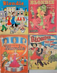 1940's Era Group Of 4 Paper Dolls Books