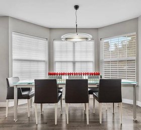 Set Of Seven B&B Italia Melandra Leather Dining Chairs (RETAIL $5,352)