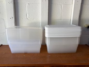 14 Sterilite Plastic Containers