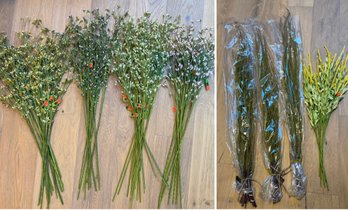 Over 60 Decorative Faux Flower Sprigs