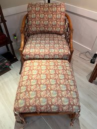 McGuire Lounge Chair With Ottoman