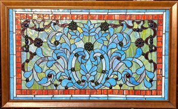 Vintage Stained Glass Window Pane