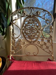 Matching Pair Of Folding Wrought Iron Chairs