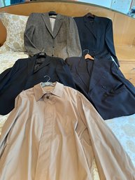 Mens Suits, Jackets, Rain Jacket, Approx Size 44 And XL, See Photos