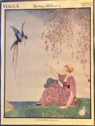 Vogue Advertising Poster,  'Spring Millinery, March 15. 1914