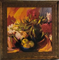Unsigned Still Life Print On Artist Board