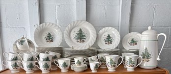 Happy Holidays Nikko Japan Christmas Dinnerware