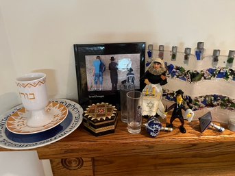 Collection Of Judaica Art, Books & Figurines