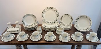 Holly Traditions Fine China Service For 12 Made In Japan, Not A Complete Set