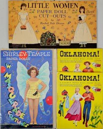 1940's Era Group Of 4 Paper Dolls Books