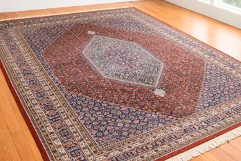 Large Vintage Hand-Knotted Persian Style Area Rug With Medallion - Westport