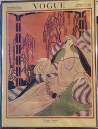 Vogue Advertising Poster, Autumn Fabrics , Vogue Designs For Limited Homes, September 1, 1922