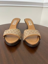 Salvatore Ferragamo Caramel Mules Size 8