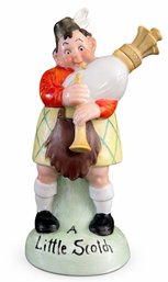 Quirky Vintage Schafer & Vater Flask - 'A Little Scotch' MINT Condition