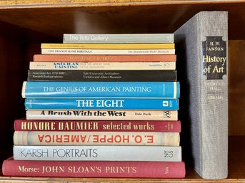 Large Lot Of Art History & Exhibition Books  Janson, Karsh, Daumier, Sloan, American Painting & More