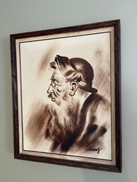 Framed Portrait Of Bearded Man