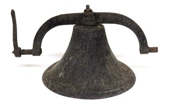 19th C. Frederickstown Ohio Signed Cast Iron School / Church Bell