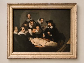 'The Anatomy Lesson Of Dr. Nicolaes Tulp' Reproduction From The Famous 1632 Oil Painting By Rembrandt Van Rijn