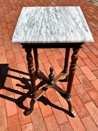 Marble Top Plant Stand