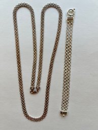 Sterling Silver Bismark Chain, 30 Inches! 6mm Wide, Bracelet 15mm Wide, 7'