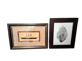 Fabrice De Villeneuve Grand Star Line, Framed, With Reef Leaf