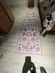 Matching Waterproof Floor Mats, Floral Design