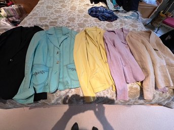 Ladies Lightweight Jackets, And Blazers, Variety Of Color, Size S-m